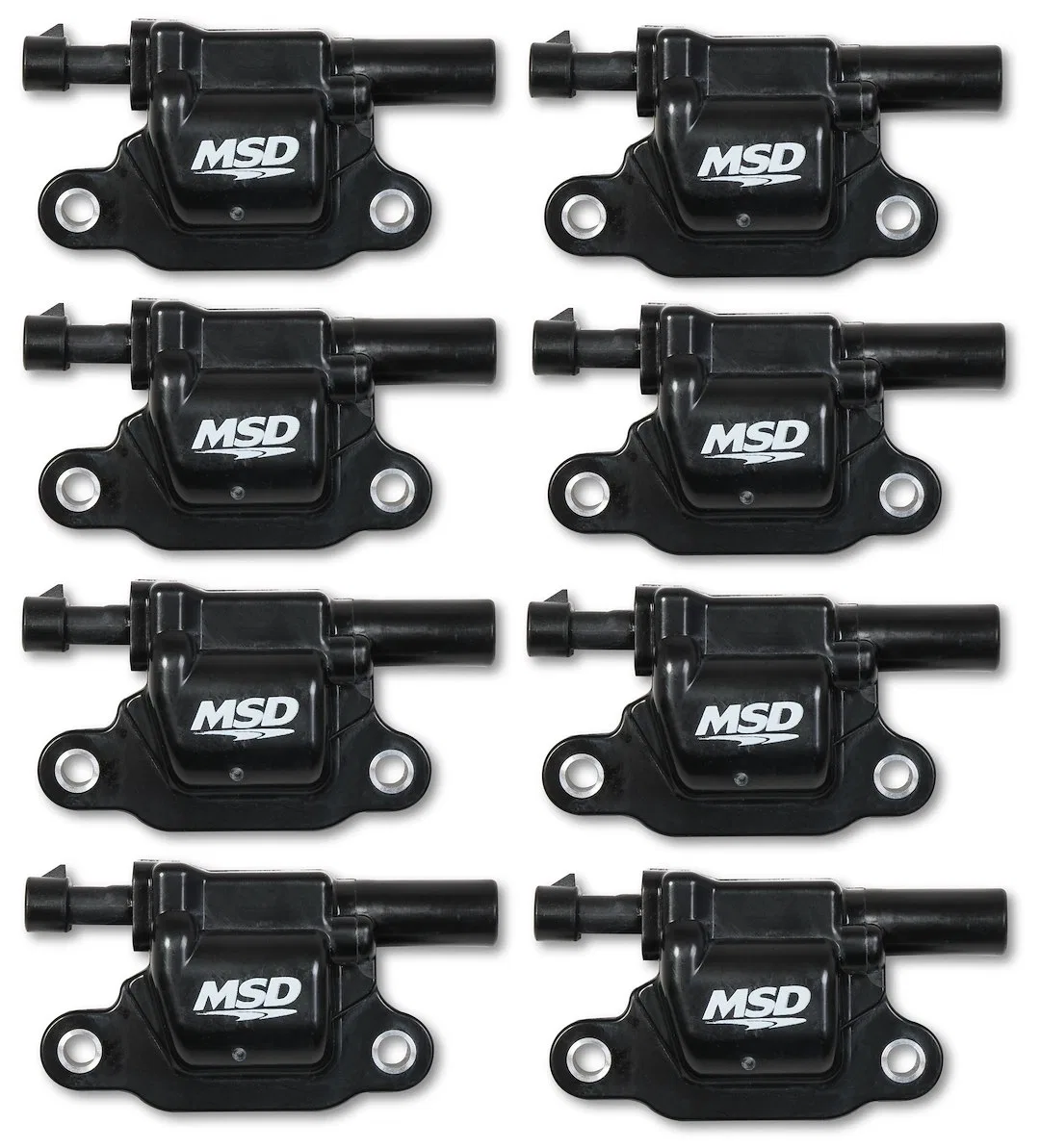 826683 – MSD CO. Ignition Coil, Single Tower Coil Pack Square Black Set of 8